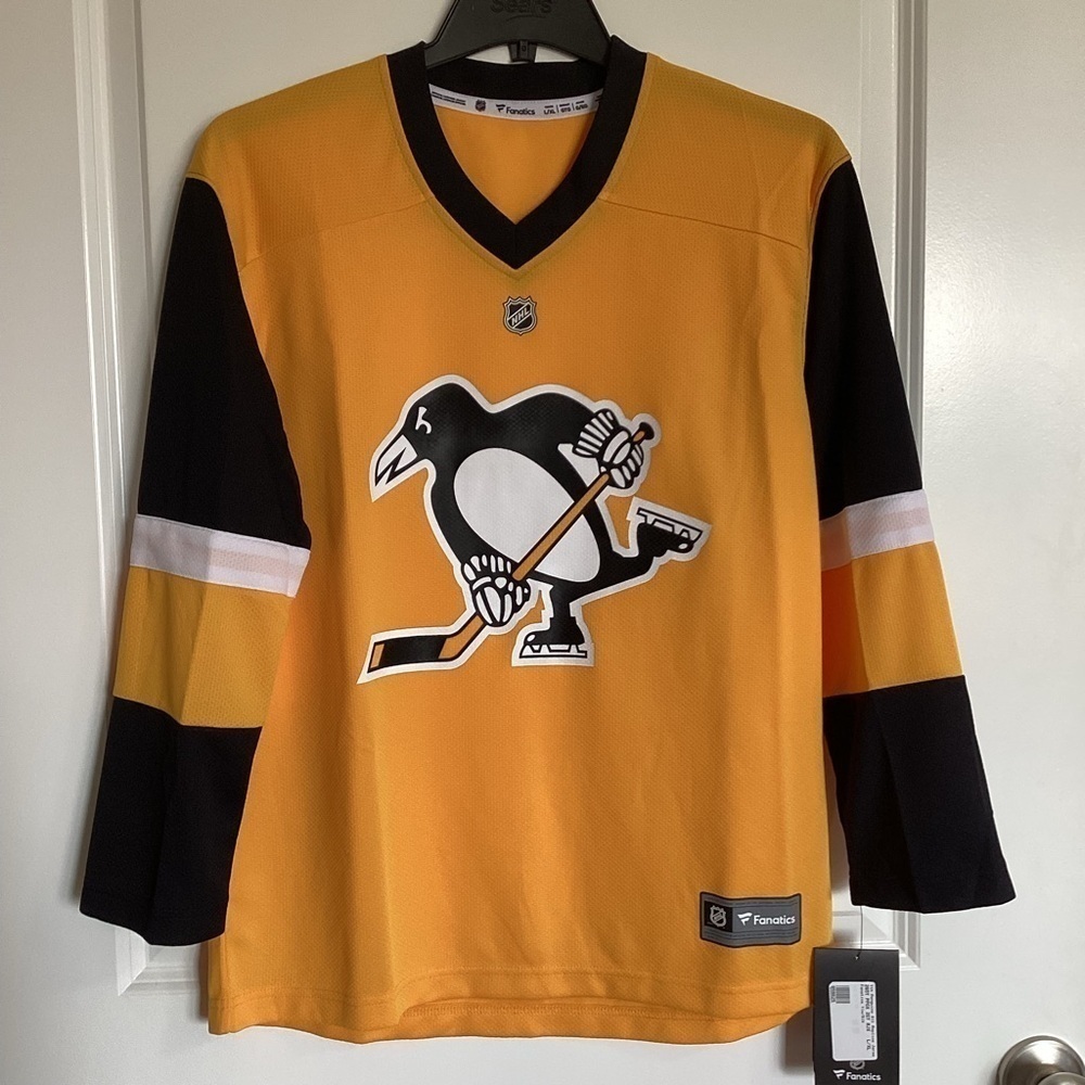 Pittsburgh Penguins Alt Replica Jersey Fanatics Youth Hockey Jersey L/XL